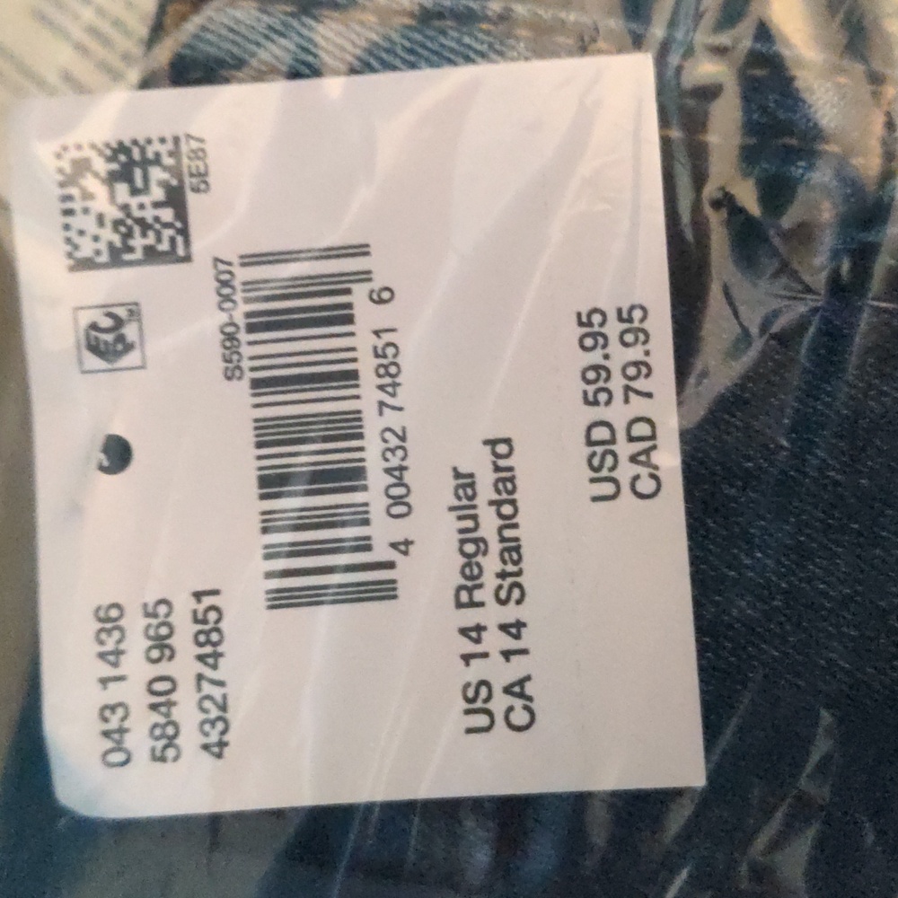 NEW AEO Luxe Super High Rise Flare Jeans Sz 14 33" Inseam New American Eagle - Picture 7 of 7